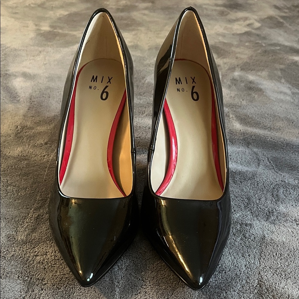 Mix No. 6 Glossy Black Heels